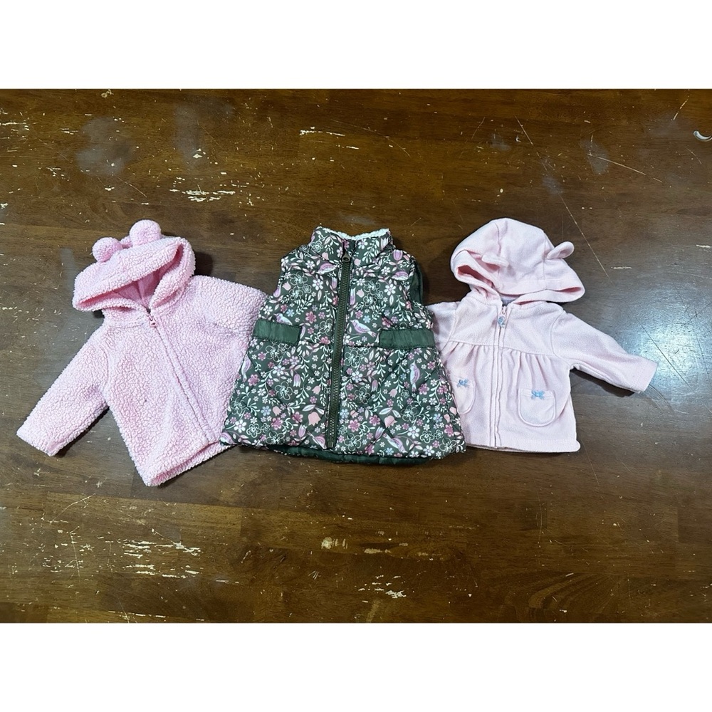 Puffer Vest and 2 Jackets Bundle
